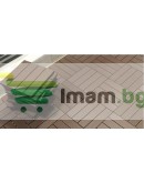 Декинг плочи WPC кафяви 30х30х2.2см